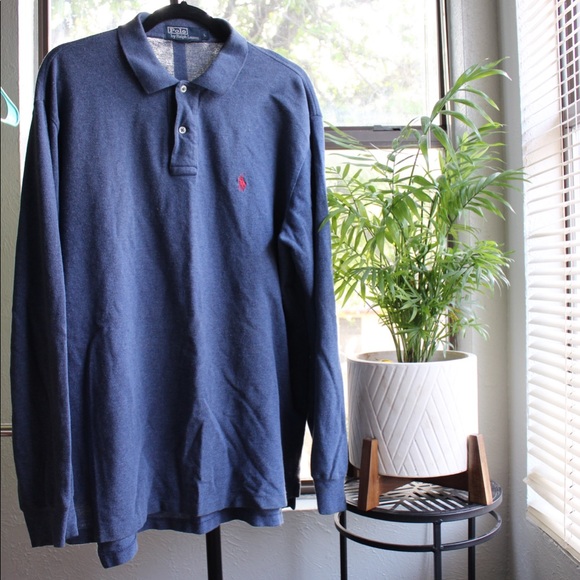 Men’s long sleeve polo - Picture 1 of 1